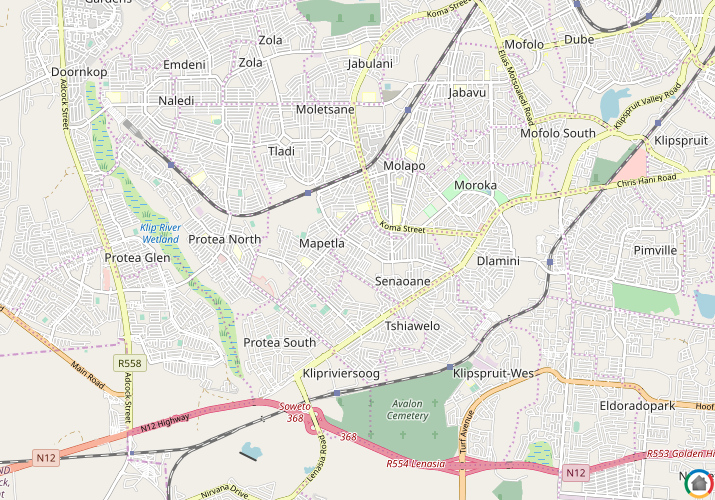 Map location of Phiri 